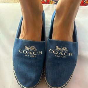 Coach denim Esperanza flats